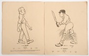 "The Australian Fifteen for England - Caricatured by Australia's Googly bowler Arthur Mailey" [Melbourne, 1921]; front cover is present, but detached. - 2