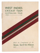 West Indies Cricket Team Australian Tour 1930-31, Shaw, Savill & Albion Coy. Ltd. shipping line's 8-page itinerary and tour fixture. (also handstamped&nbsp;"Aberdeen and Commonwealth Line"). Extremely scarce, being only the 2nd example known to us. Led by Bill