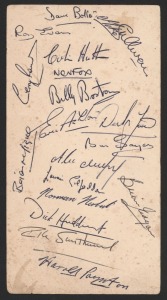The 1962 Great Britain Lions tour of Australasia: A dinner menu signed on the back by 18 of the touring squad, including Eric Ashton, Neil Fox, Colin Hutton, Billy Boston, Dave Bolton, Laurie Gilfedder and Gerry Round.A total of 30 matches were played aga