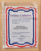 BOBBY SKILTON signed photograph with COA; Framed & glazed; ​​​​​​​Overall 55 x 39cm - 2