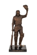 DON BRADMAN, bronze statuette "Don Bradman, Lord's 1930" by sculptor Tanya Bartlett, limited edition 147/2500, 39cm tall, with Bradman Museum COA. A smaller version of her statue "The Final Farewell" at the Bradman Museum in Bowral.&nbsp;