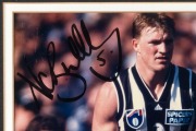 Nathan Buckley signed action photograph, Framed and glazed with COA, ​​​​​​​Overall 51 x 39.5cm - 2