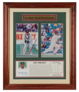 "Ian Healy World Record Keeper" Photographic display signed by Healy, No. 170 of 1500; with COA. Framed & glazed. Overall 59 x 48cm