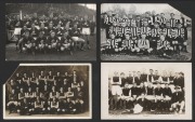 Four early team photographs comprising&nbsp;Collingwood 1909 (defective), Fitzroy c. 1910, Carlton&nbsp;c. 1940, and an unknown team R.C.F.C. 1910 (defective). [4 items]