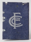 CARLTON: Member's Season Ticket for 1930, with fixture list and hole punched for each game attended. - 3