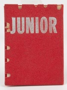 ST. KILDA: 1966 Junior Member's Season Ticket (#0020), with Fixture List, details of the Club Leadership & holes punched for each game attended. Additionally hand-stamped "COMPLIMENTARY". St Kilda finished in 2nd position on the ladder in 1966 with 14 win - 3