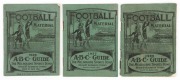 Three "A.B.C. Football Guides" for the years 1926/1927/1928, published by The Melbourne Sports Depot; all complete. (3 items)