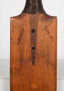 An antique cricket bat bearing 9ct rose gold presentation plaque: "Willed By W. J. N. SYER To His Son Edwin, 05/06/13". - 4