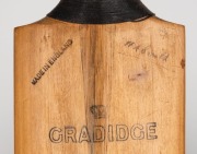 A full-sized "Imperial Driver" Super Four Stars cricket bat by Gradidge, signed by the 1948 Invincibles including Bradman, Hassett, Brown, Saggers, Harvey, Johnson, Ring, Miller, and the others, but several are&nbsp;faded. Signed W.A. Smith in the ownership po - 3