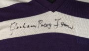 "GRAHAM POLLY FARMER" original autograph on the&nbsp;front of a sleeveless GEELONG club guernsey&nbsp;(Size 40, made by RIDER) with "6" on the back. - 2