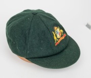 KERRY O'KEEFE'S AUSTRALIAN TEST TEAM BAGGY GREEN CAP with embroidered Australian coat of arms to the front panel; with his initials "KOK" in pen to the Albion Australia maker's panel affixed inside. Kerry James O'Keefe appeared for Australia in 24 Test M - 4