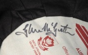 GLENN McGRATH'S NEW SOUTH WALES CRICKET TEAM CAP, circa 2000, blue wool, with embroidered NSWCA logo to front panel, signed in ink on the Albion label by McGrath. Fine condition. Glenn McGrath appeared in 124 Test Matches for Australia between 1993 and 2 - 2