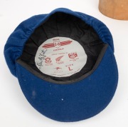GLENN McGRATH'S NEW SOUTH WALES CRICKET TEAM CAP, circa 2000, blue wool, with embroidered NSWCA logo to front panel, signed in ink on the Albion label by McGrath. Fine condition. Glenn McGrath appeared in 124 Test Matches for Australia between 1993 and 2 - 7