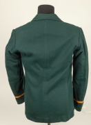 THE AUSTRALIAN TEST TEAM BLAZER WORN BY LINDSAY HASSETT, VICE-CAPTAIN OF THE 1948 "INVINCIBLES" Green wool, with golden piping and the Australian coat-of-arms and "1948" embroidered in silk to the pocket; "A.L. HASSETT" in pen to the Farmer's Sydney label - 4