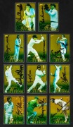 1998/99 "Select Cricket Series Heroes Autograph Set" of 9 cards, framed and presented to Greg Chappell (and including his card); all with original signatures. Only 150 of each issued. The other signatories include Ian Chappell, Rod Marsh, Geoff Marsh, Jef - 2