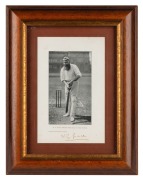 W.G.GRACE, attractive original pen signature below a photo titled "W.G. GRACE FORCING THE BALL ON THE ON-SIDE" from the book, The Jubilee Book of Cricket", with a CofA [2006] indicating that the signature was originally part of the collection assembled by