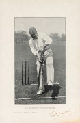 WILLIAM (Billy) L. MURDOCH, attractive original pen signature below a photo titled "W.L. MURDOCH'S UNDER-LEG STROKE" from the book, The Jubilee Book of Cricket", with a CofA [2006] indicating that the signature was originally part of the collection assemb - 2