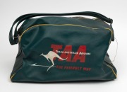 1964 Australian Tour to England: TAA Airline bag, with printed on side 'Australian Cricket Tour of the United Kingdom 1964 - Alan Connolly'. - 2