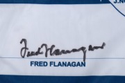 GEELONG F.C. 1951-1952 VFL PREMIERS COMMEMORATIVE JERSEY: "Legends of Kardinia Park", signed by Fred Flanagan and Bob Davis at a private signing in 2006. - 2