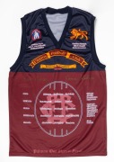 FITZROY FOOTBALL CLUB: "Team of the Century 1897 - 1996" souvenir jersey, signed by Kevin Murray (Captain) and Garry Wilson (Vice Captain). With CofA.