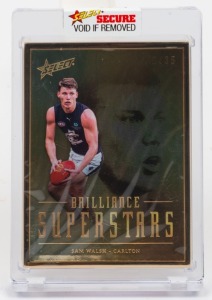 2024 BRILLIANCE SUPERSTARS: Limited-edition card for Sam Walsh (SS8 #26/35), together with maker's box.