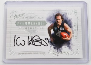 2019 SELECT SUPREMACY PREMIERSHIP GLORY: Limited-edition signed card for Ken Hunter (PGS6 #23/40).