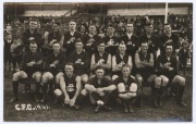 CARLTON TEAM POSTCARDS: 1940-42 Chas. Boyles photographic postcards of 'VFL Teams', showing 1940, 1941 & 1942 Carlton teams. G/VG. (3 items). Two with pencil annotations verso identifying the players. - 2