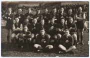 CARLTON TEAM POSTCARDS: 1940-42 Chas. Boyles photographic postcards of 'VFL Teams', showing 1940, 1941 & 1942 Carlton teams. G/VG. (3 items). Two with pencil annotations verso identifying the players. - 3