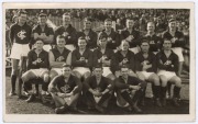 CARLTON TEAM POSTCARDS: 1940-42 Chas. Boyles photographic postcards of 'VFL Teams', showing 1940, 1941 & 1942 Carlton teams. G/VG. (3 items). Two with pencil annotations verso identifying the players. - 4