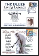 A collection of autographs on cards, envelopes, pictures, etc., including Bill Johnston, Kim Hughes, Bill Brown, Allan Border, Doug Ring, Neil Harvey, Ray Lindwall, Ian Chappell, Lindsay Hassett, Keith Miller, Gary Sobers, Ron Hamence, Arthur Morris, Bill - 4