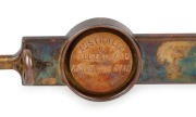 THE BLACKHAM BROOCH, a piece of the original 'Blackham Ball' used by Frederick Spofforth during the first Ashes Test against England in London in 1882; inset under a rock crystal dome within a circlet of 24 old-cut diamonds and mounted in a 15 carat yello - 2