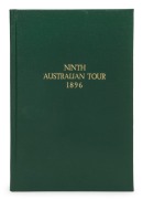 An alternative version to the previous item: &lsquo;The Ninth Australian Tour 1896. Portraits and Biographies of the Players&rsquo;. Published by the &lsquo;Cricket&rsquo; Office, London 1896. 32pp. Complete pre-tour booklet in original pale yellow paper wrappers with portrait o