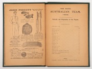 An alternative version to the previous item: &lsquo;The Ninth Australian Tour 1896. Portraits and Biographies of the Players&rsquo;. Published by the &lsquo;Cricket&rsquo; Office, London 1896. 32pp. Complete pre-tour booklet in original pale yellow paper wrappers with portrait o - 2