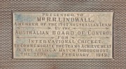 1948 AUSTRALIAN TOUR TO ENGLAND: Silver presentation cigarette box, engraved on lid "Presented To Mr R. R. LINDWALL, A Member of the 1948 Australian Team, by the Australian Board of Control for International Cricket. To Commemorate the Team's Achievement - 2