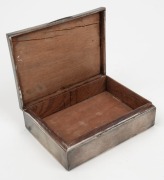 1948 AUSTRALIAN TOUR TO ENGLAND: Silver presentation cigarette box, engraved on lid "Presented To Mr R. R. LINDWALL, A Member of the 1948 Australian Team, by the Australian Board of Control for International Cricket. To Commemorate the Team's Achievement - 3