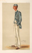 "THE CRICKETERS OF VANITY FAIR - Men of the Day" 1877 - 1914, the collection of 40 plates housed in a magnificent red leather solander box with gilt titles.&nbsp; - 3