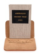 "AUTOGRAPHS OF THE AUSTRALIAN CRICKETERS" 1902: Small autograph book containing the signatures of all eleven players&nbsp;signed to individual pages including Victor Trumper, Joe Darling, Clem Hill, Hugh Trumble and Warwick Armstrong. Housed in attractive cust