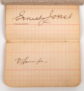 "AUTOGRAPHS OF THE AUSTRALIAN CRICKETERS" 1902: Small autograph book containing the signatures of all eleven players&nbsp;signed to individual pages including Victor Trumper, Joe Darling, Clem Hill, Hugh Trumble and Warwick Armstrong. Housed in attractive cust - 6