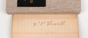 "AUTOGRAPHS OF THE AUSTRALIAN CRICKETERS" 1902: Small autograph book containing the signatures of all eleven players&nbsp;signed to individual pages including Victor Trumper, Joe Darling, Clem Hill, Hugh Trumble and Warwick Armstrong. Housed in attractive cust - 8