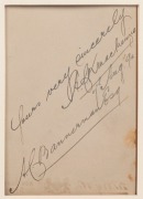ALEXANDER CECIL KNOX MacKENZIE (1870-1947): An albumen paper photograph laid down on a Kerry & Co. backing card. Signed and dated 1894 as a presentation to Bannerman. The photograph 16.5 x 10.5cm. Mounted, 29.5 x 24cm overall.Alexander Cecil Knox Mackenzi - 2