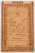 HARRY TROTT'S original signature, dated 10.9.1890 on an original albumen paper photograph by E. Hawkins & Co., of Brighton (England) and laid down on their cabinet-sized card. Overall 16.5 x 10.5cm. Extremely rare. - 2