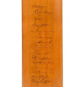 THE AUSTRALIANS IN ENGLAND - JULY 1930: A full-size Herbert Sutcliffe Autograph bat by Stuart Surridge & Co., dated "July 1930" and signed to the front of the blade by the fifteen members of the Australian Touring party , and their manager, William L. Kel - 3