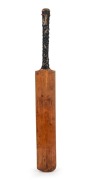 A MATCH-USED BAT OWNED BY ARCHIE JACKSON: Very little has survived from the tragically short cricket career of Archibald Jackson (1909 - 1933), who died in Brisbane at the age of only 23, from complications associated with tuberculosis. At the time of his