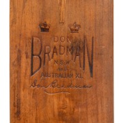 A MATCH-USED BAT OWNED BY ARCHIE JACKSON: Very little has survived from the tragically short cricket career of Archibald Jackson (1909 - 1933), who died in Brisbane at the age of only 23, from complications associated with tuberculosis. At the time of his - 2