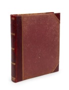 An impressive leather and buckram bound photograph album, numbered "13" in manuscript and further endorsed to the front page "To Bert Hopkins with very best wishes, London, October 1909, from Frank Laver". Further endorsed in Laver's hand "A Souvenir of a