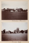 An impressive leather and buckram bound photograph album, numbered "13" in manuscript and further endorsed to the front page "To Bert Hopkins with very best wishes, London, October 1909, from Frank Laver". Further endorsed in Laver's hand "A Souvenir of a - 10