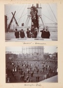 An impressive leather and buckram bound photograph album, numbered "13" in manuscript and further endorsed to the front page "To Bert Hopkins with very best wishes, London, October 1909, from Frank Laver". Further endorsed in Laver's hand "A Souvenir of a - 11