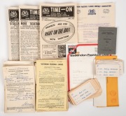 VICTORIAN FOOTBALL LEAGUE UMPIRES' ASSOCIATION: An accumulation of 1958 - 1963 documents associated with the umpiring appointments of CHARLES E. ("Ted")&nbsp;SODERBLOM. Comprising of numerous printed documents titled "Appointment as field umpire" with manuscri