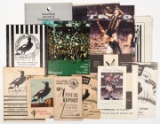 COLLINGWOOD FOOTBALL CLUB: 1957 Annual Report, 1960 "The Collingwood Footballer", 1961 Annual Report, 1964 Annual Report &&nbsp;Christmas Card, 1965 Annual Report & Christmas Card, 1968 Annual Report, 1969 Annual Report, 1973 Annual Report, 1974 History & Year