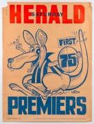 Original NORTH MELBOURNE 1975&nbsp;and 1977&nbsp;WEG posters, (2) fair condition.